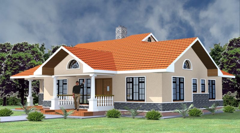 4br bungalow house designs in Kenya